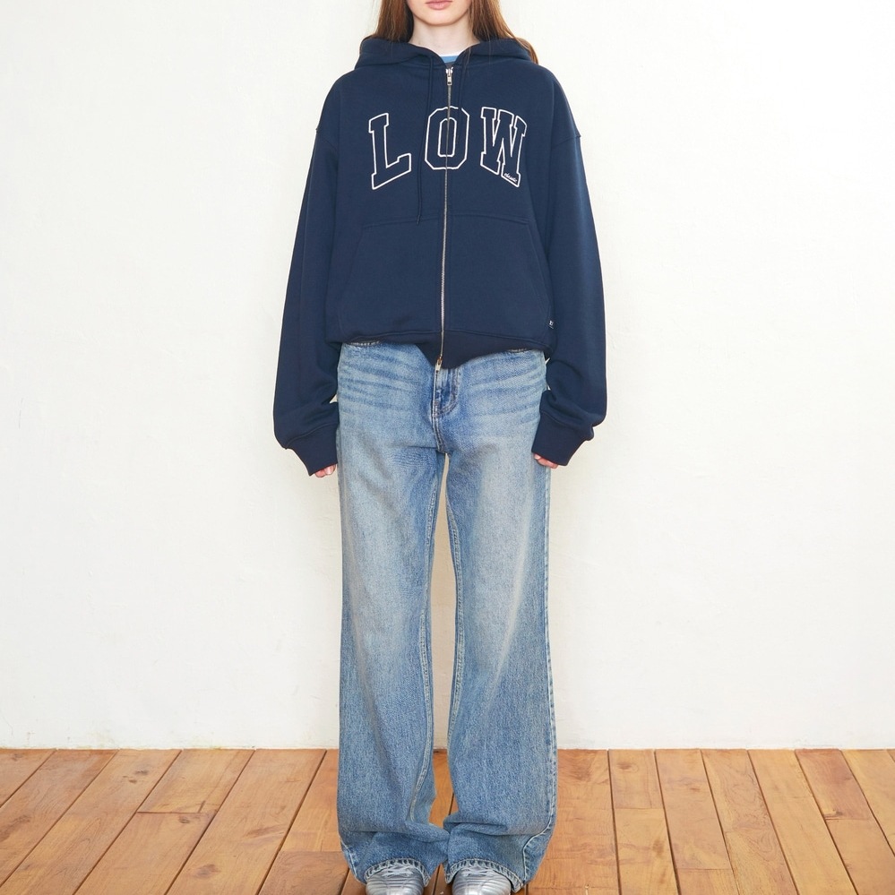 LOW NAPPING SWEAT ZIP-UP HOODIE/4color