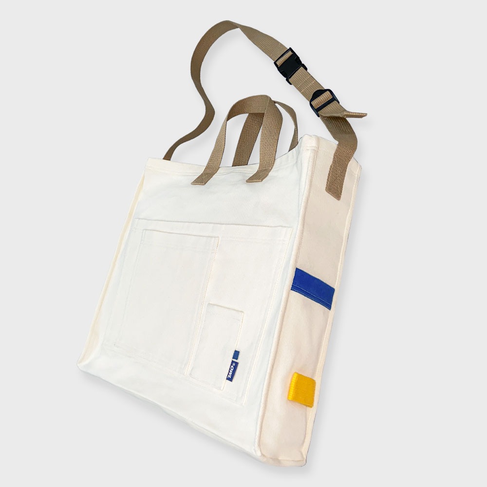 [POWL] COLOR BLOCK SHOULDER BAG_Ivory 韓国正規品