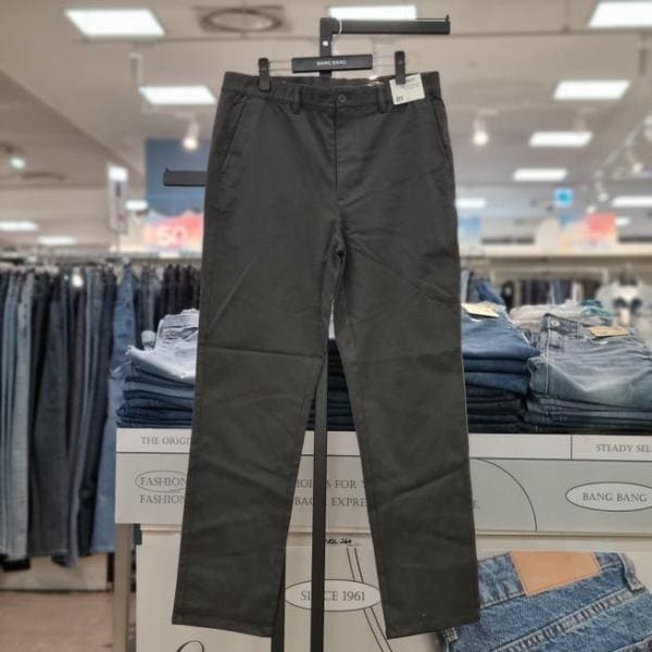 HC21 ウエストバンド ストレート スパン コットン パンツ NPK634 (S41362478)