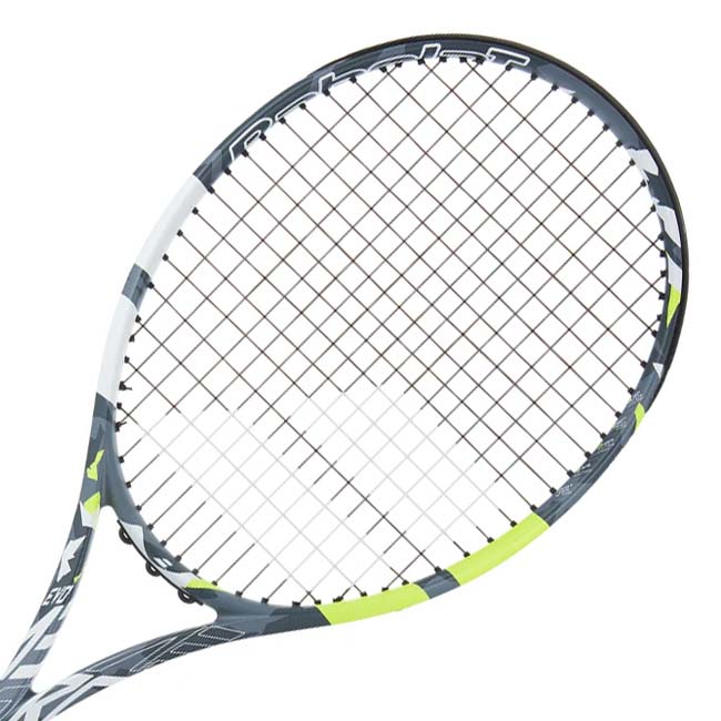 バボラ(Babolat) 2023 EVO Aero Lite エボ アエロ ライト (260g) 海外正規品 硬式ラケット 102518-100 グレー×イエロー×WH(23y6m)[NC]