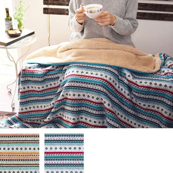 ニットブランケット 毛布 シングルサイズ かわいい 大判 キャンプ アウトドア あったか 5,121円