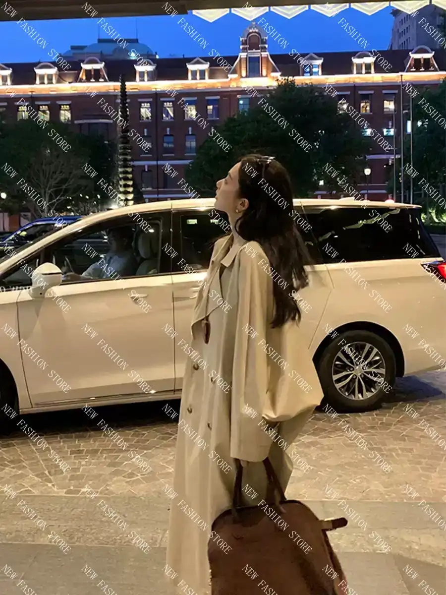 秋の新作レトロなミディアムコート-36