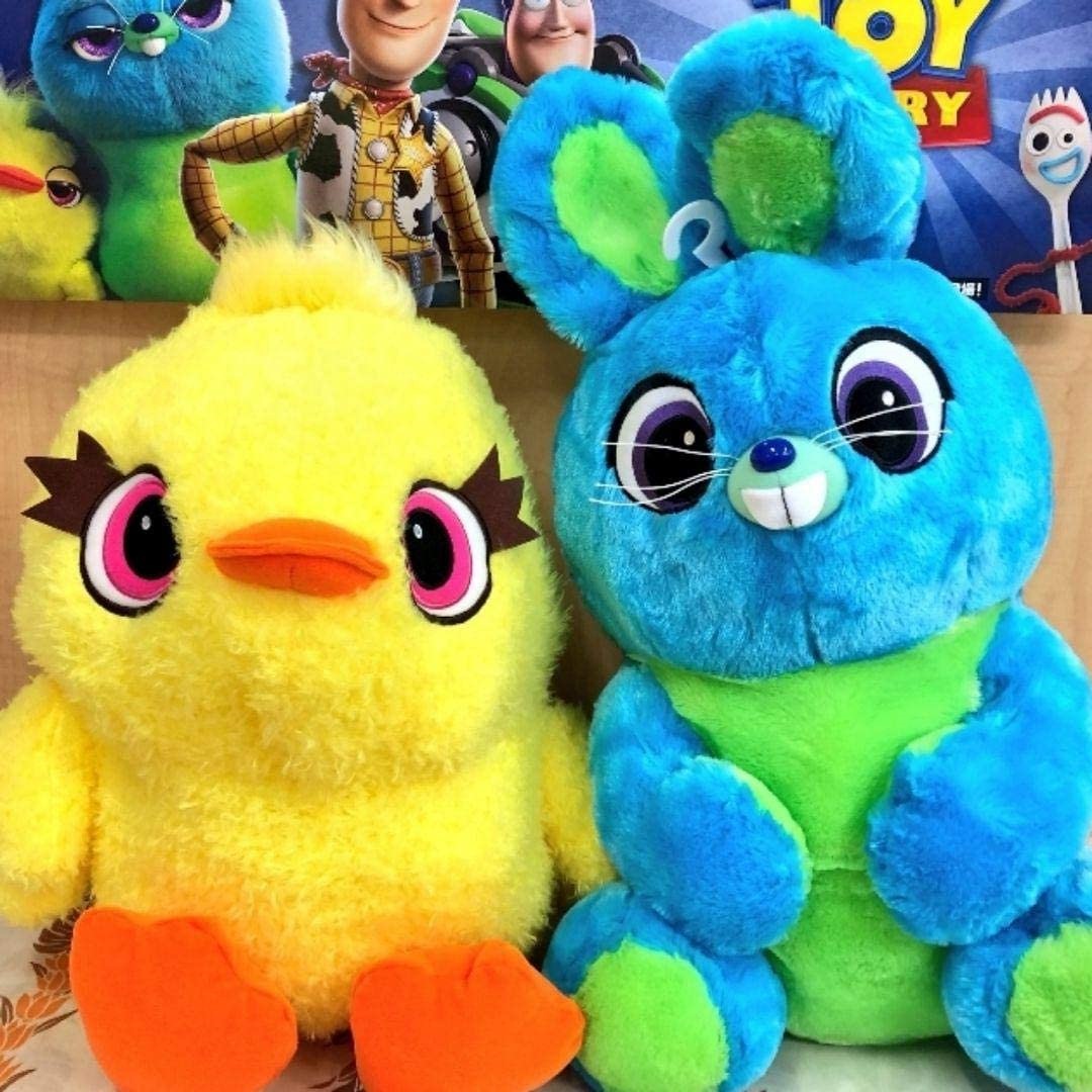 絶対一番安い トイストーリー４ ダッキー バニー ギガジャンボぬいぐるみ ダッキー全長約40cm バニー全長約53cm 特大 大サイズ ディズニー 大きいめ キャラクターぬいぐるみ Dcopyshop Com