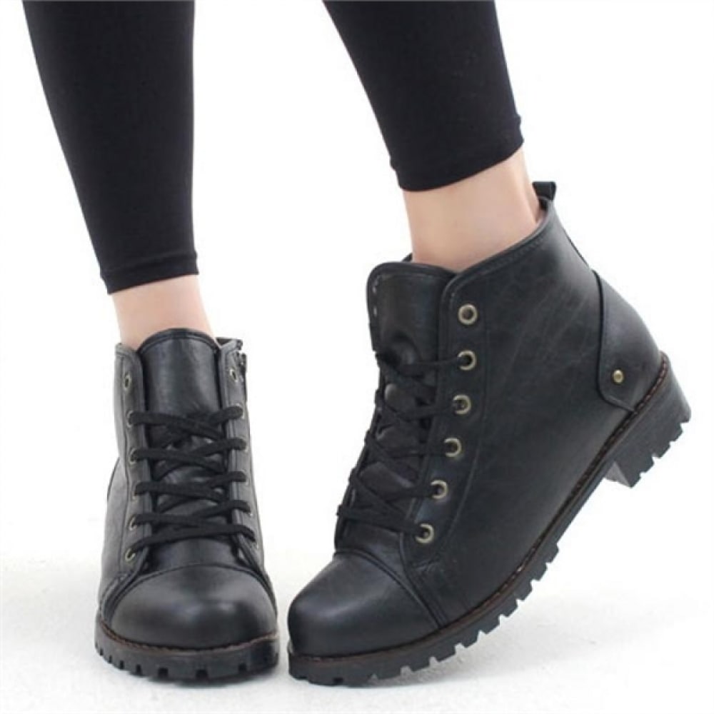 (ニーナのパリ) ベーシックウォーカーブーツ3cm韓国製 (9J671)