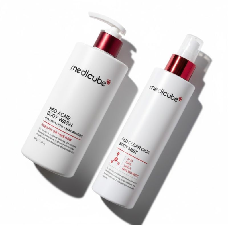 ル ケア 2点セット （レッド アクネ ボディウォッシュ2.0 400ml＋レッド クリア シカ ボディミスト）/ 洗う＋ミストで簡単ケア！背中・ボディトラブル対策セット