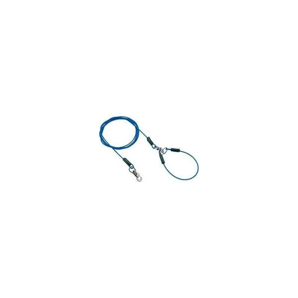 【1ケース】【お取り寄せ対象品】ペティオ タフギア ロングワイヤーチェーン プラス 4.5mm ブルー(1本入) *6個
