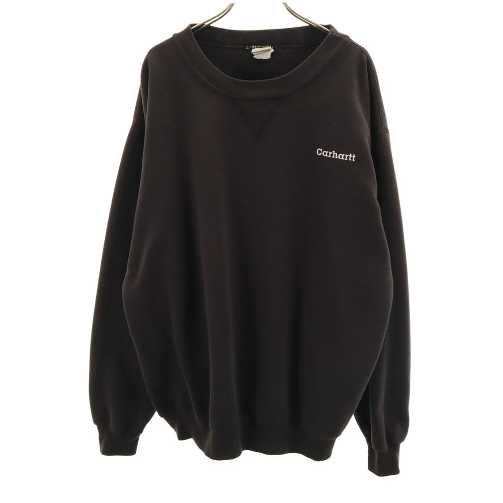 長袖 スウェット トレーナー チャコールブラック メンズ