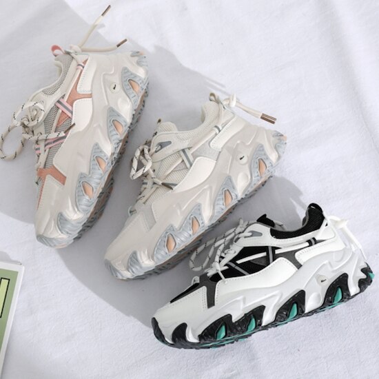 【取寄：納期2週間】スニーカー ダッドスニーカー レースアップ レディース 夏新作 靴 シューズ 運動 スポーツ