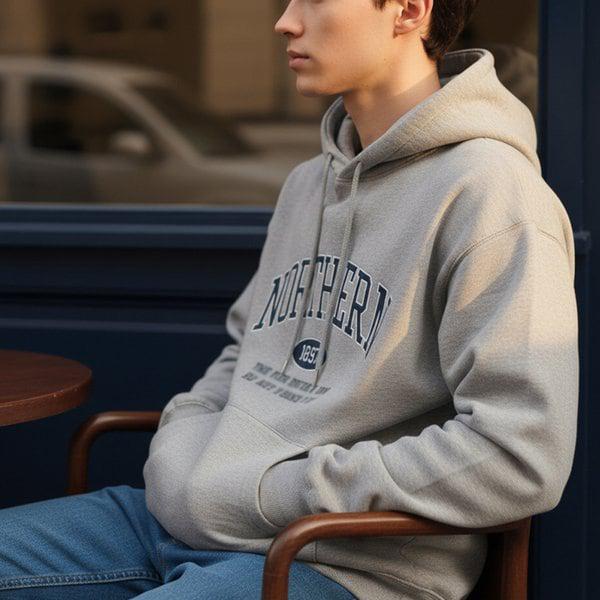 メンズオーバーフィットパーカー起毛パーカー