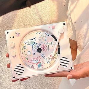 Cd プレーヤー アルバム プレーヤー レコード ディスク プレーヤー ワイヤレス オールインワン スピーカーlucky box