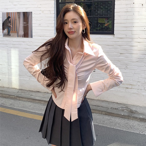 （タイセット / スリムグラムフィット / MDおすすめ）リオルタイセットシャーリングカラーシャツ bs8121