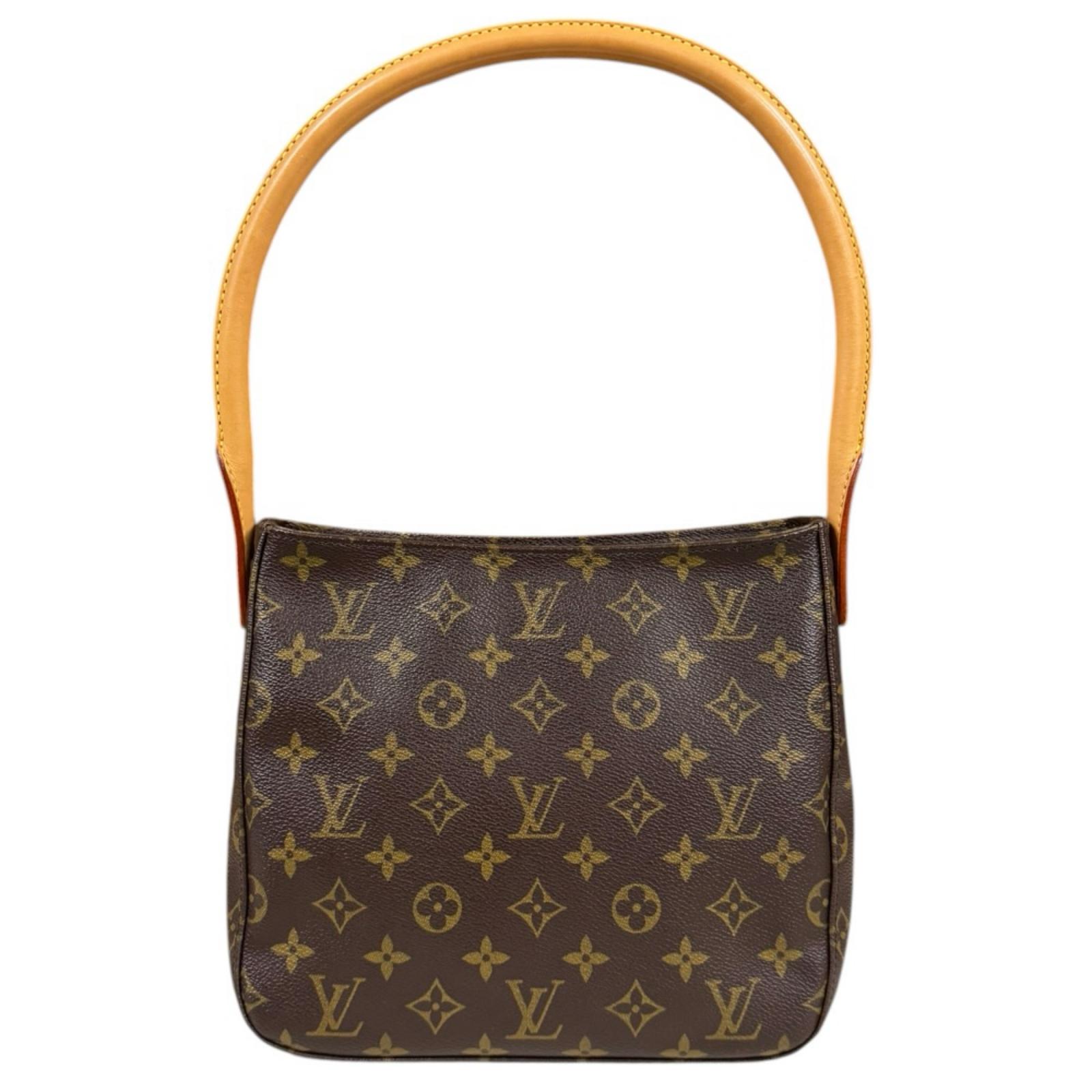 ルイヴィトン ルーピングＭＭ モノグラム ショルダーバッグ モノグラムキャンバス M51146 ブラウン LOUIS VUITTON 中古