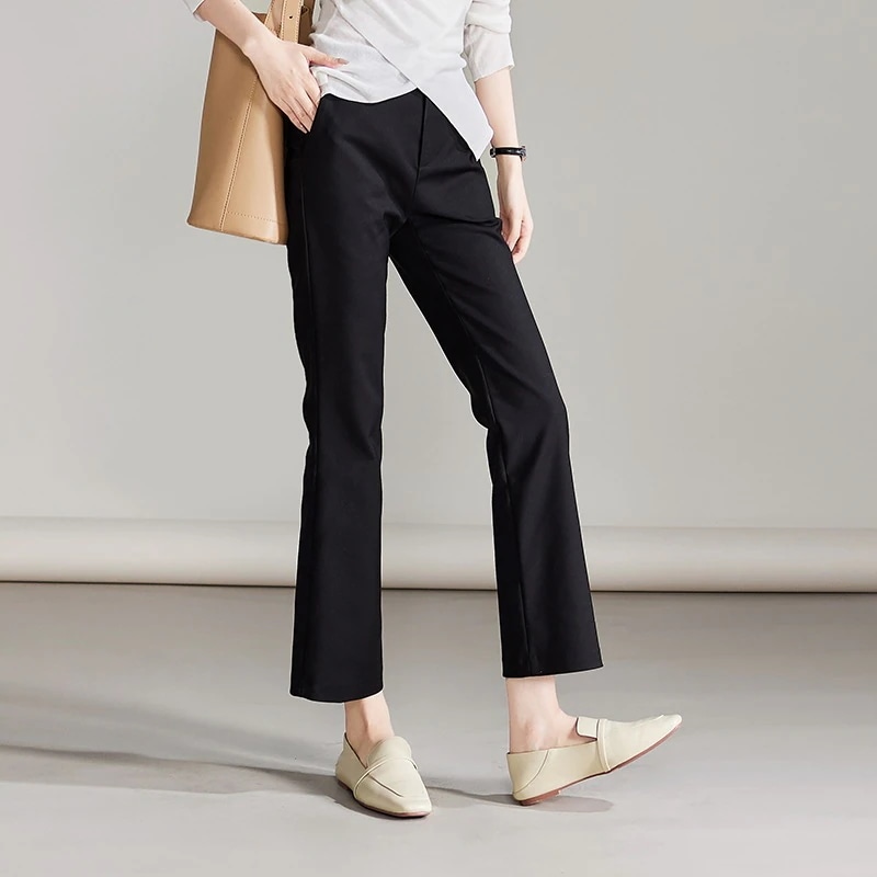 テーパードパンツ新型マイクロラッパはやせた肌の通勤レジャーズボンの九分パンツ