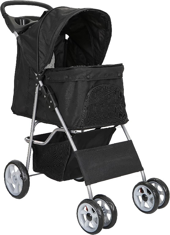 ペットカート 折りたたみ 犬用ベビーカー キャリーカート 多頭 4輪 耐荷重15kg 猫 小型犬 中型犬 老犬 介護 散歩 ペットバギー カゴ収納 12,323円