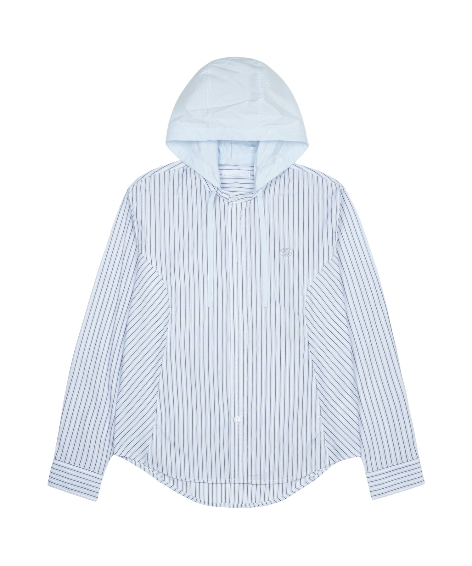 【SANSANGEAR】 26SS SLANT PANEL SHIRT : WHITE