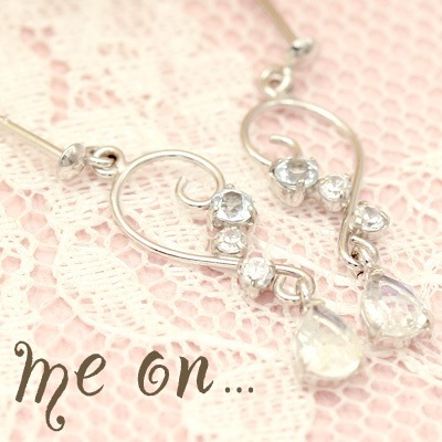 me on... K10WG ウィングハート スカイブルートパーズ ピアス 発送目安２-３週間