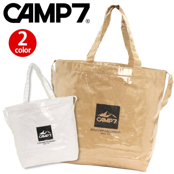 CAMP7 キャンプセブン トートバッグ ショルダーバッグ ビニールトート 正規品 レディース メン