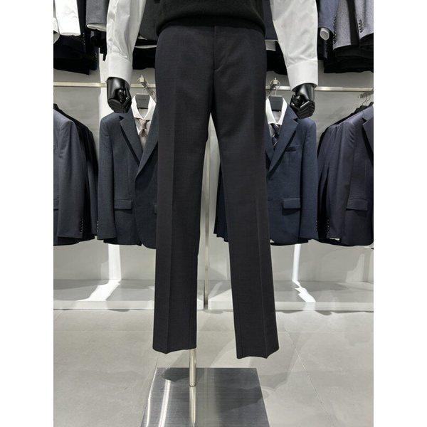 男性ウール混ワイン基本フィットスパンビジネスカジュアルパンツ