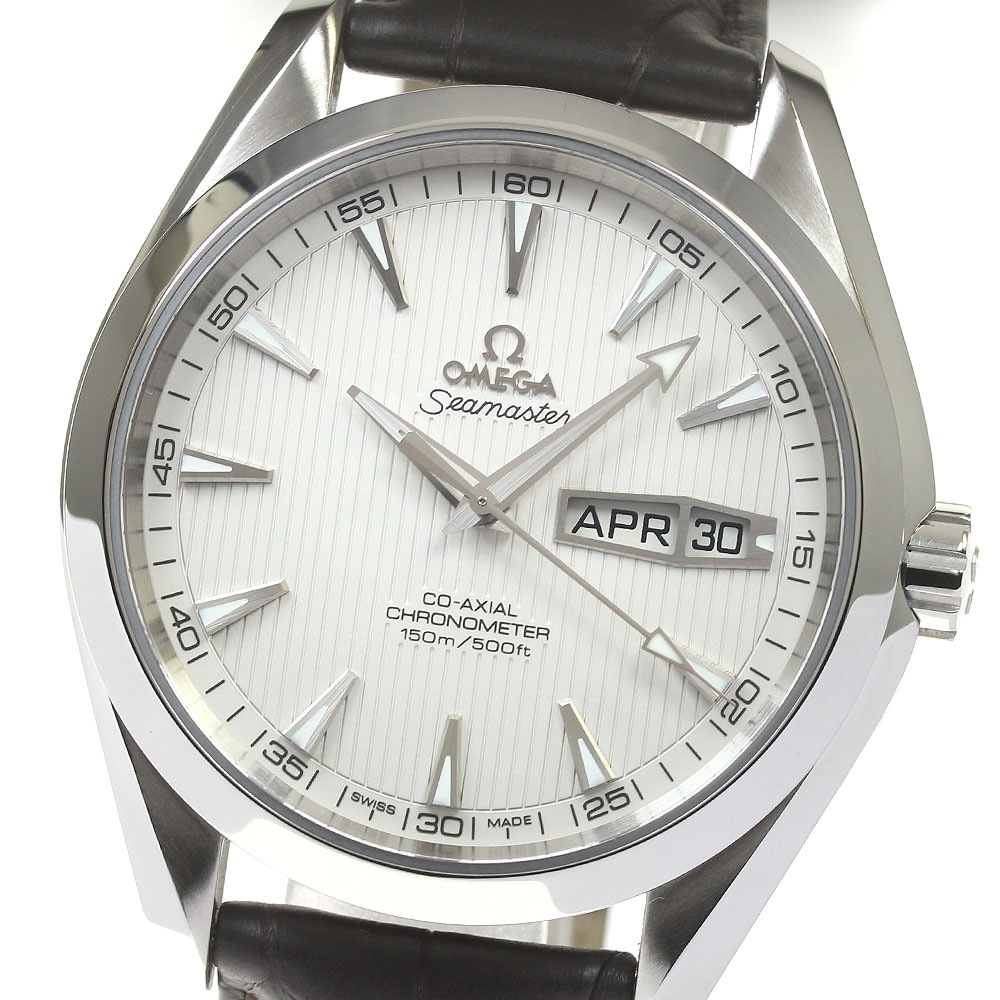 オメガ OMEGA 231.13.43.22.02.001 シーマスター アクアテラ アニュアルカレンダー 自動巻き メンズ 美品 箱保証書付き_814370【中古】