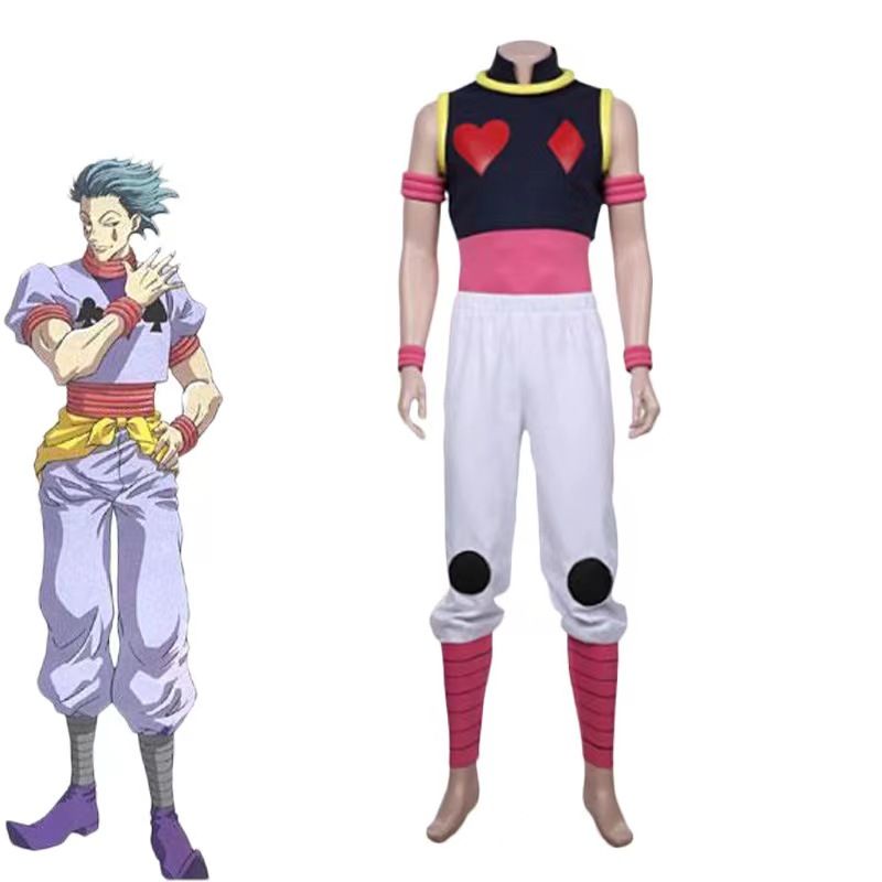 専業ハンター コススーツ ヒソカ Hisoka コスプレ アニメ 二次元 ロールプレイング衣装 クロスボーダー