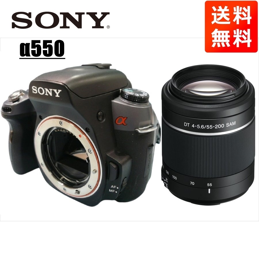 ソニー SONY α550 DSLR-A550 標準&超望遠ダブルズームセット 美品 SD ...