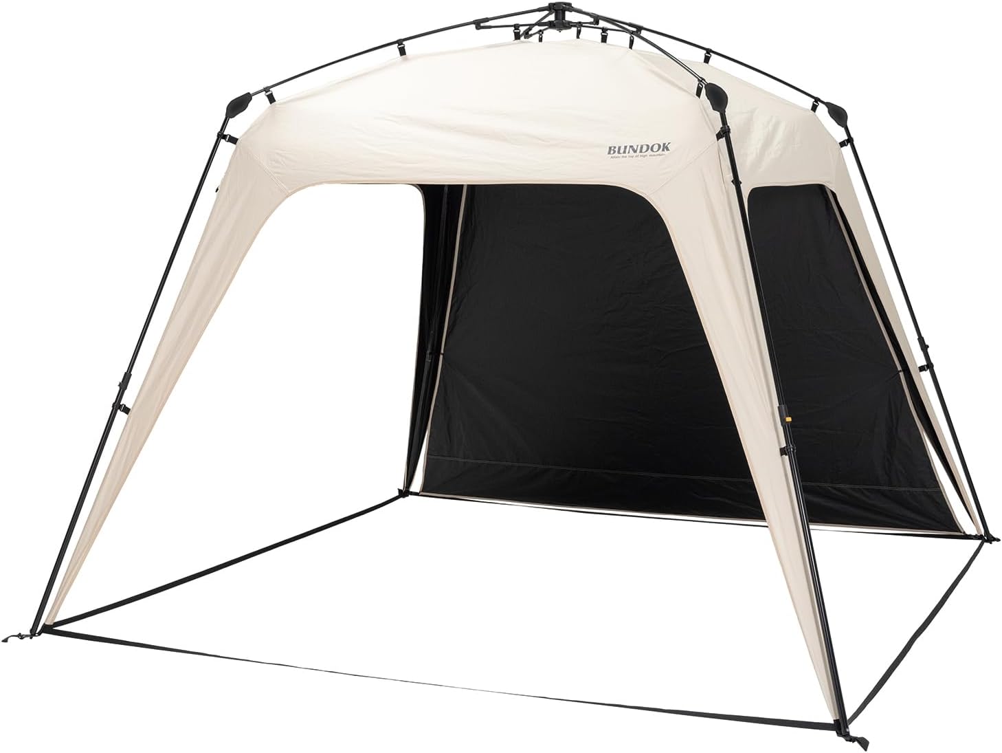 クイック タープ 250 ブラック コーティング 遮光 遮熱 暑さ対策 UVカット テント 2.5mx2.5m 簡単組立