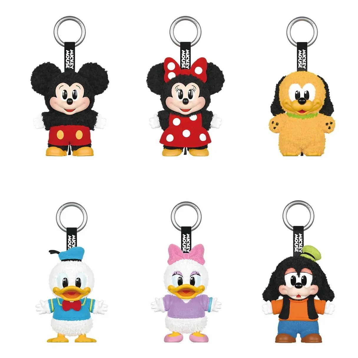 公式正規品 Mickey Family Cute Together Keychain Series Figures ぬいぐるみペンダント ガチャポン ブラインドボックスサプライズギフト