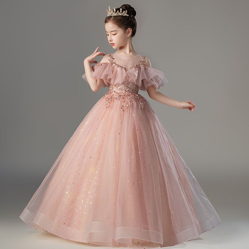 子供ドレスプリンセスドレス外国の女の子ホステスチュチュスカートピアノ衣装誕生日パーティードレス夏