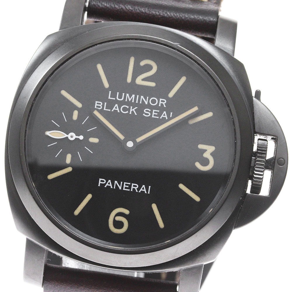 パネライ PANERAI PAM00564 ルミノール 8デイズ ブラックシール 世界限定500本 手巻き メンズ _832274【中古】