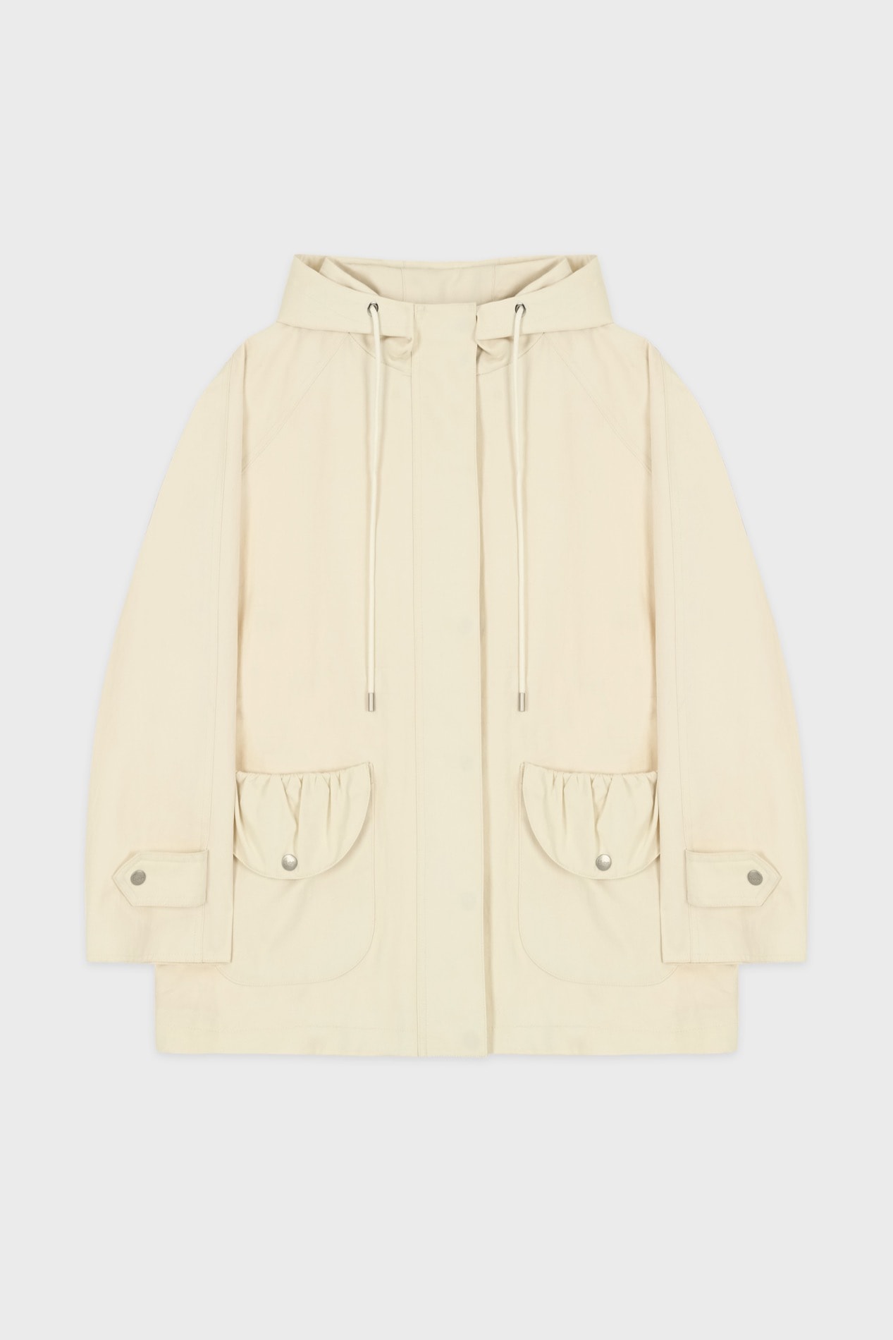 【SINOON】 RAGLAN HOODIE JACKET : CREAM