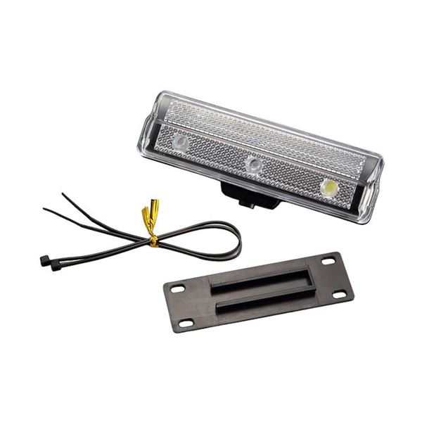[5セット] スマイルキッズ 前カゴ用3LEDスリムサイクルライト AHA-4206X5