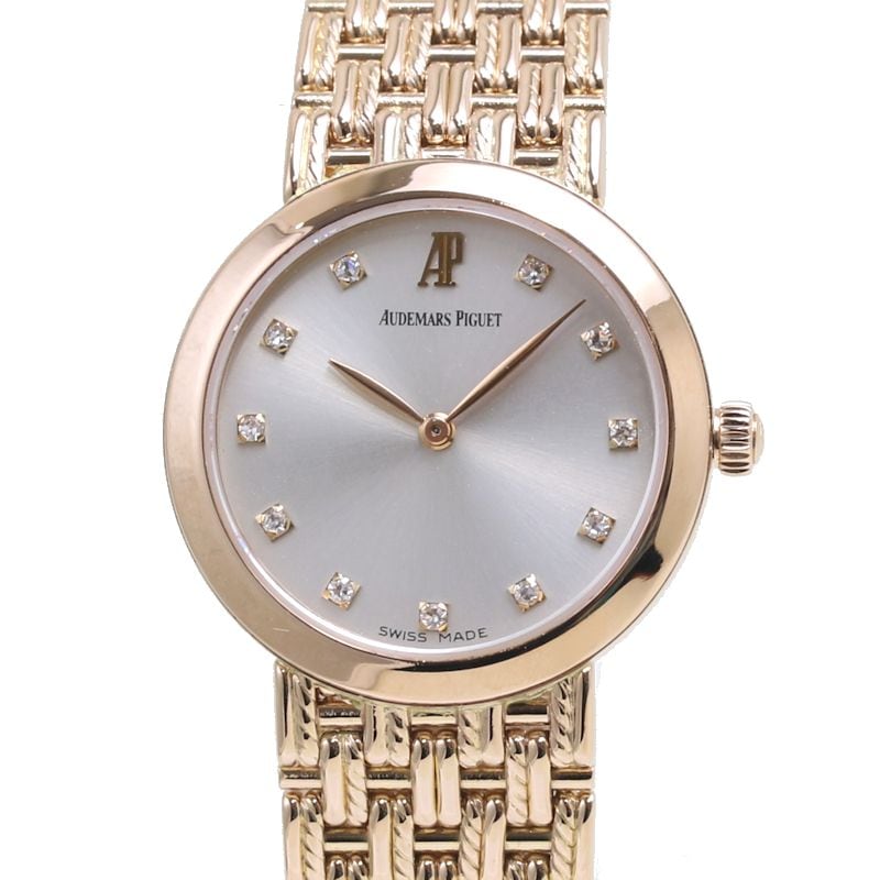 クラシック 11Pダイヤモンド 79383OR.OO.1219OR.01【磨き済/オーバーホール済】K18RG ローズゴールド レディース /39863【中古】【腕時計】