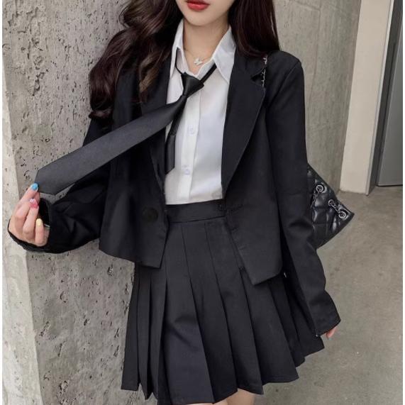 卒業式 スーツ 女の子 韓国 制服 入学式 スーツ 女の子 4点セット 大きいサイズ 韓国 高校生 卒服 女の子 韓国 子供服 入学式 子供スーツ ネクタイ