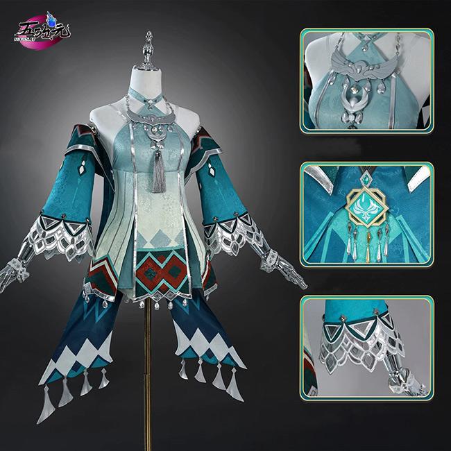 即納あり 五次元　原神　コスプレ　藍硯　らんやん　衣装　ins大人気 ウィッグ　靴　武器　髙!品!質