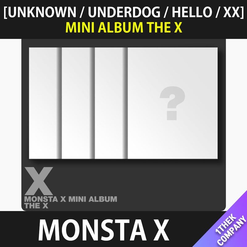 【特典全種６種セット】（オンライン特典）MONSTA X MINI ALBUM THE X [UNKNOWN/UNDERDOG/HELLO/XX]
