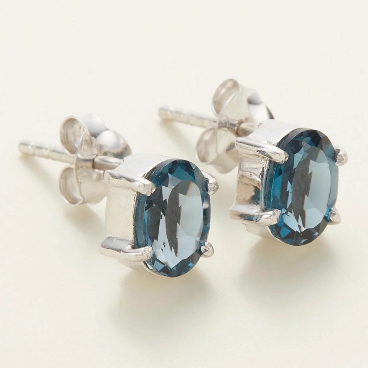 ピアス レディース 両耳用 シルバー925 ロンドンブルートパーズ ドロップ 11月 誕生石 一石