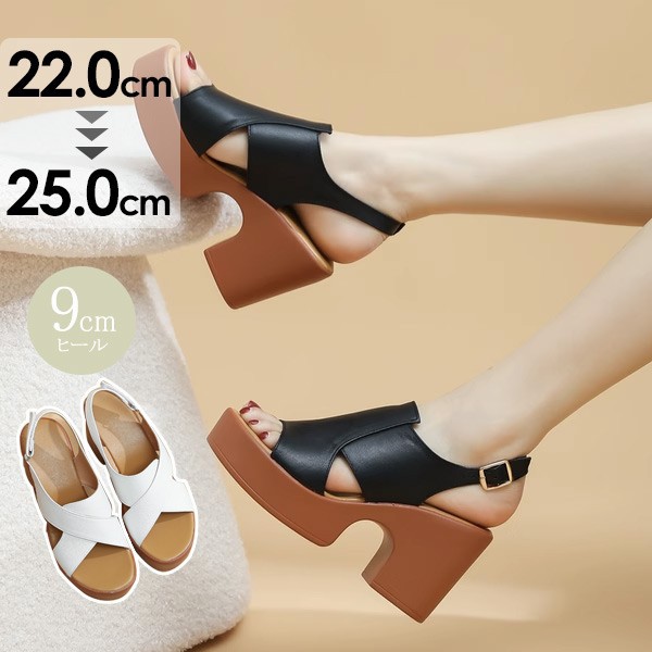 サンダル ブーツサンダル サマーブーツ レディース 韓国 かわいい おしゃれ 可愛い 夏 太ヒール 高め 太め 厚底 夏 ヒール9cm レディース 韓国 かわいい おしゃれ 可愛い かかとあり ハ