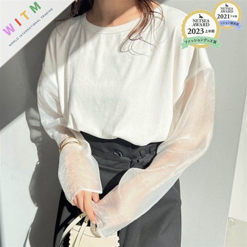 2023夏新作 トップス 長袖 着回し レディース 上品 おしゃれ 大人の魅力 体型カバー 2# 4811