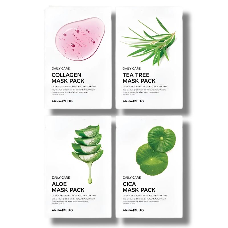 [100枚] デイリーマスク 4種*25枚 (1日1パック・コスパ最強) 毎日贅沢に ！100日間の肌変化その日の 肌コンディション で選べる 4種100枚