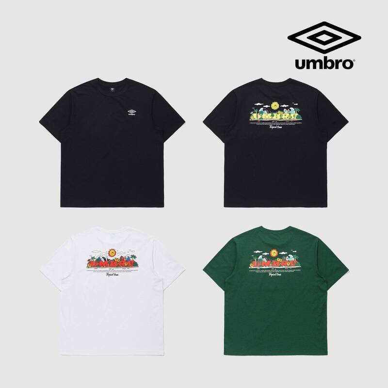 UMBRO 25년 SS 트로피컬 시스 레터링 프레쉬 반팔 티셔츠 UQ223CRS55 196913 1787509 1000686819704