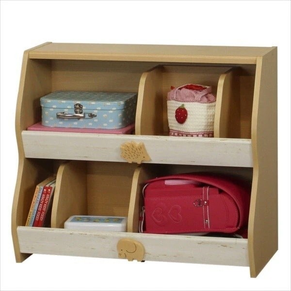 ランドセルラック 棚 学用品収納 かわいい ナチュラルモダン おしゃれ レトロ 低ホルムアルデヒド