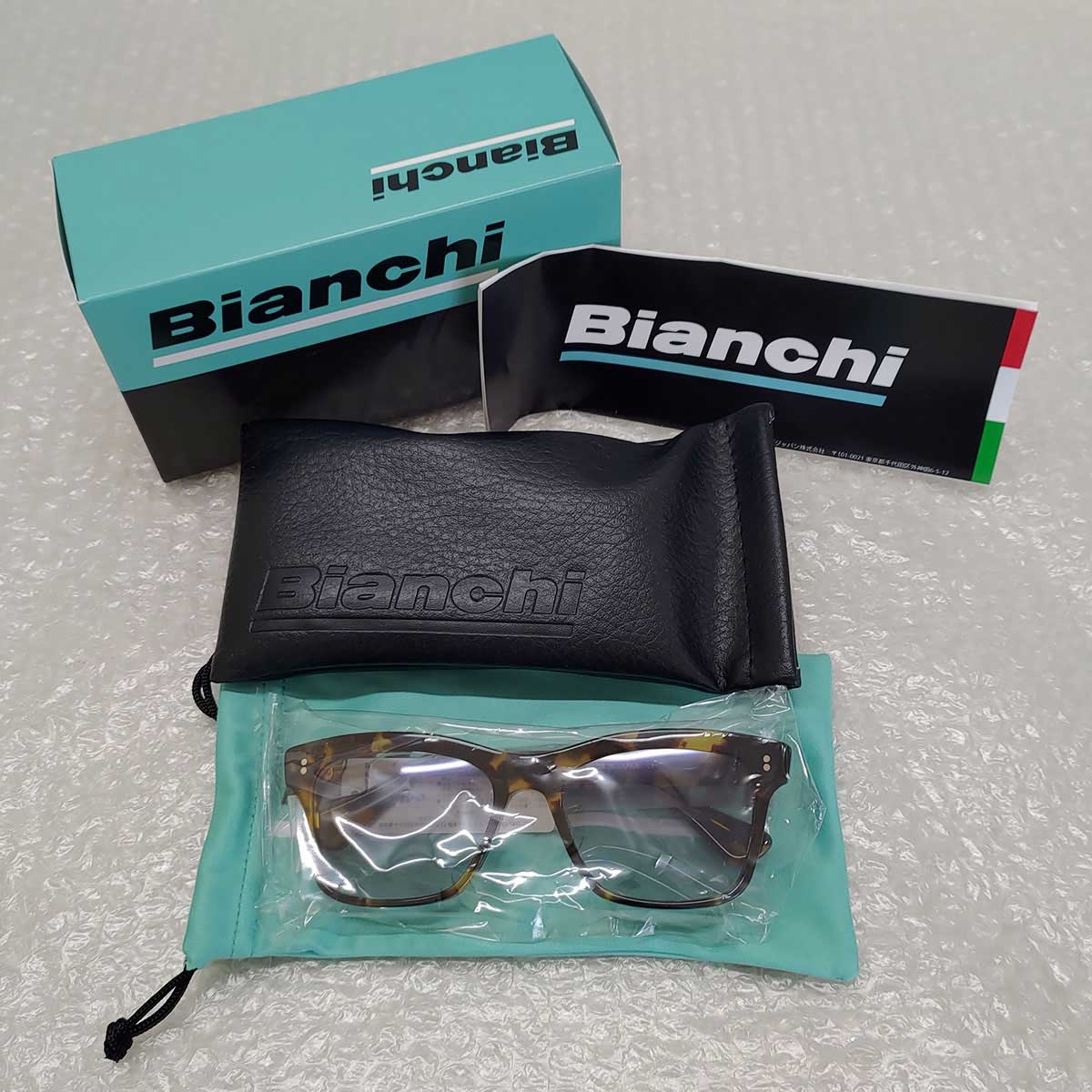 【中古・未使用品】ビアンキ BIANCHI ハンドメイドサングラス（JP213S2901）Brown/Grey 調光グレー メンズ 8,640円