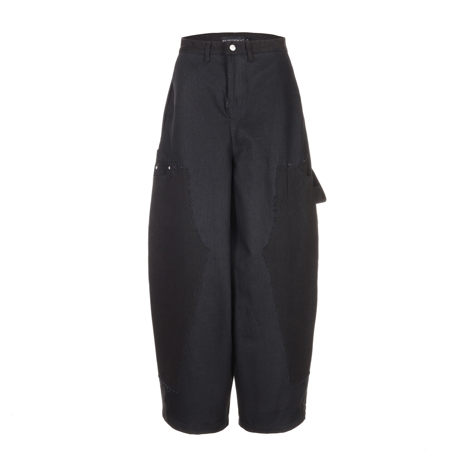 【SURGERY】 SURGERY REBUILD DOUBLE KNEE JEAN : BLACK