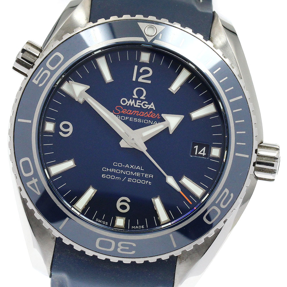 オメガ OMEGA 232.92.42.21.03.001 シーマスター プラネットオーシャン 600 デイト 自動巻き メンズ 保証書付き_869124【中古】