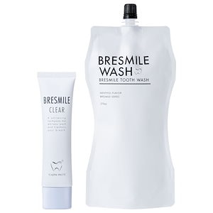 医薬部外品 ブレスマイルクリア 60g 1本 ウォッシュ 270mL 1袋 マウスウォッシュ 薬用歯みがき粉 歯磨き粉 ホワイトニング はみがき粉 メガ割 メガ割商品 セルフ 人気 口内洗浄液 洗口液