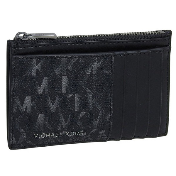 マイケルコース カードケース コインケース 小銭入れ メンズ アウトレット ブラック COOPER SLIM ZIP WALLET 36T4LCOZ7B-BLACK MICHAEL KORS