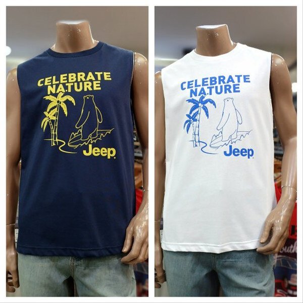 （共用）クマプリントノースリーブTシャツJP2TSU616_BP