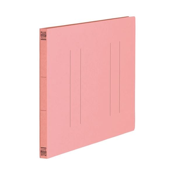 (まとめ）プラス フラットファイル縦罫A4E No.022NT PK 10冊(×10セット)