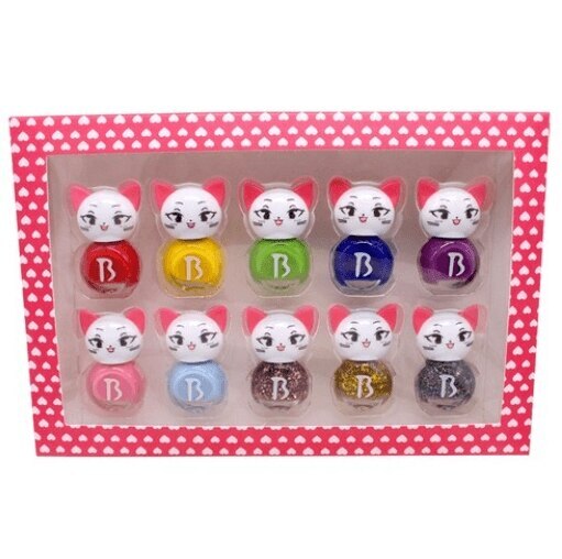 キッズネイル 猫 子供マニキュア プレゼントセット 10p 5,246円