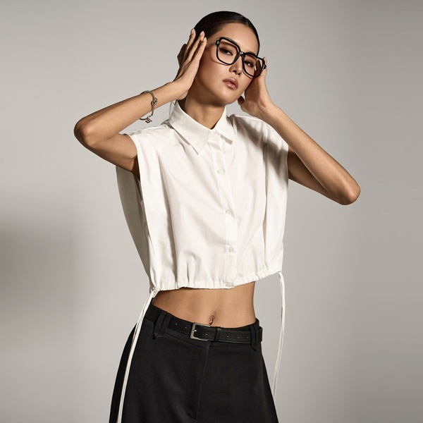 S772 クロップ シャツ